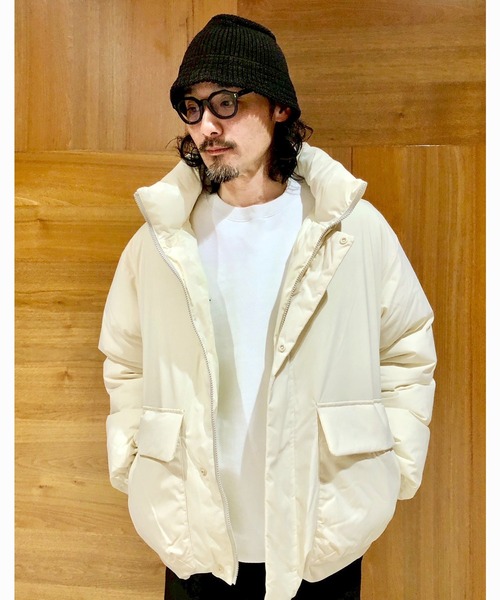 Grand PARK（グランドパーク）の「パディングスタンドブルゾン（ダウンジャケット/コート・メンズ・チャコールグレー/アイボリー/ブラック・LARGE/MEDIUM）」の15枚目の写真