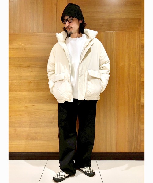 Grand PARK（グランドパーク）の「パディングスタンドブルゾン（ダウンジャケット/コート・メンズ・チャコールグレー/アイボリー/ブラック・LARGE/MEDIUM）」の16枚目の写真