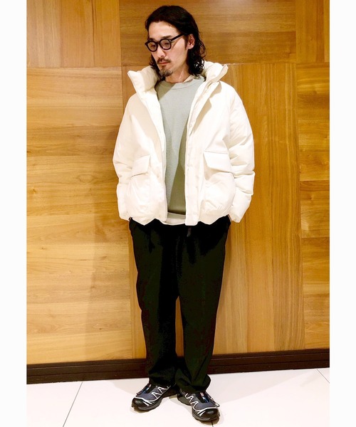 Grand PARK（グランドパーク）の「パディングスタンドブルゾン（ダウンジャケット/コート・メンズ・チャコールグレー/アイボリー/ブラック・LARGE/MEDIUM）」の17枚目の写真