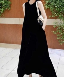 涙あきフレアロングワンピース
