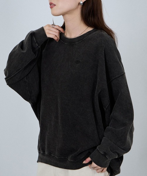 NAVY（ネイビー）の「nAvy ヘビー裏毛スウェット ヴィンテージ加工（スウェット・メンズ・ブラウン/ネイビー/スミクロ/グレー・L/S/M）」の21枚目の写真