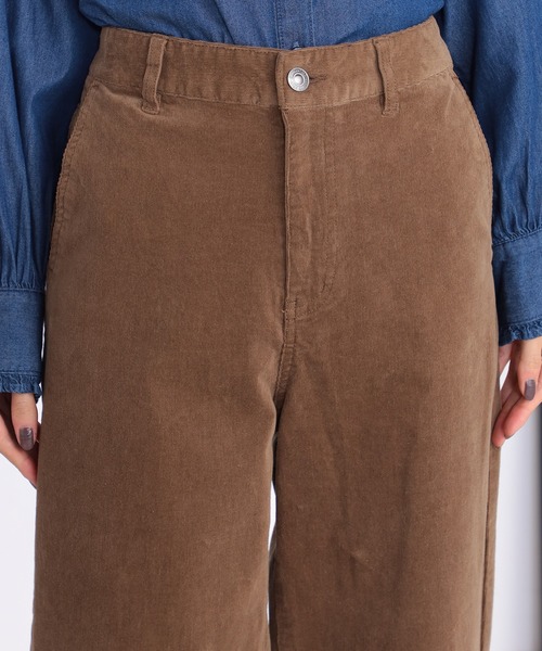 GALLORIA（ギャローリア）の「コーデュロイワイドパンツ（その他パンツ・レディース・ベージュ/ブラウン/ライトグリーン・S/M/L/LL）」の5枚目の写真