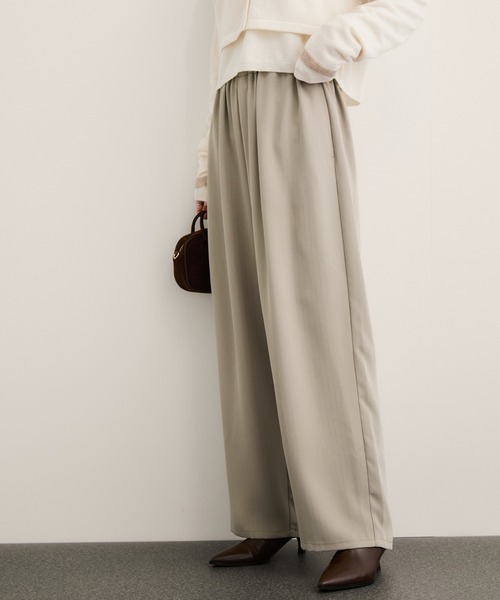 「ロペさま予約分」 ラメストライプワイドパンツ/セットアップ対応（その他パンツ）｜LE