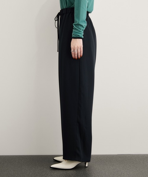 ラメストライプワイドパンツ/セットアップ対応（その他パンツ）｜LE