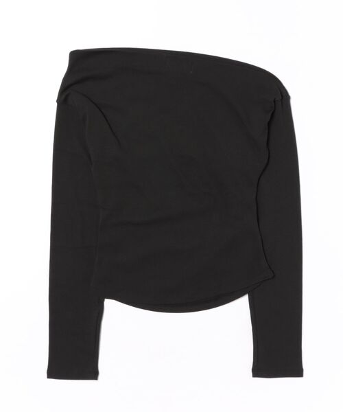 esutoreja（エストレジャ）の「ワンショルダーロングスリーブトップス（Tシャツ/カットソー・レディース・ベージュ/ブラック/アイボリー・FREE）」の21枚目の写真