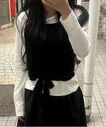 Vini | レイヤード キャミソール セット(Tシャツ/カットソー)