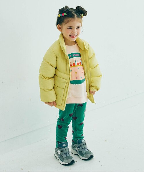 p.premier（ピードットプルミエ）の「【ジュニア対応】ベロアタッチのメルティ起毛フリースぬくぬくレギンス（その他パンツ・キッズ・イエロー/ブラック/その他2/ネイビー/グリーン/レッド・90/80/100/110/120/130/140）」の11枚目の写真