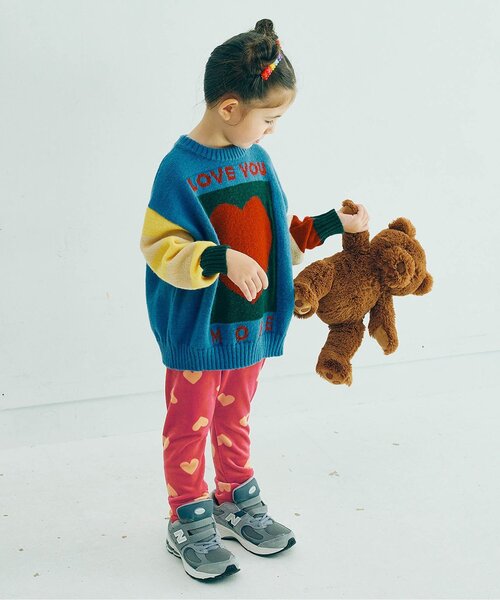 p.premier（ピードットプルミエ）の「【ジュニア対応】ベロアタッチのメルティ起毛フリースぬくぬくレギンス（その他パンツ・キッズ・イエロー/ブラック/その他2/ネイビー/グリーン/レッド・90/80/100/110/120/130/140）」の17枚目の写真