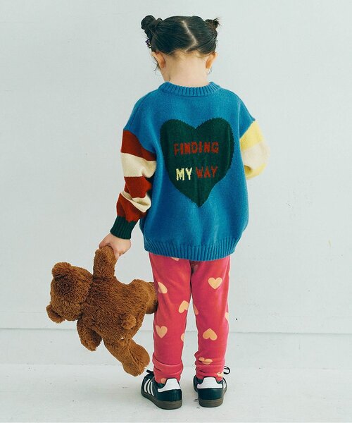 p.premier（ピードットプルミエ）の「【ジュニア対応】ベロアタッチのメルティ起毛フリースぬくぬくレギンス（その他パンツ・キッズ・イエロー/ブラック/その他2/ネイビー/グリーン/レッド・90/80/100/110/120/130/140）」の18枚目の写真