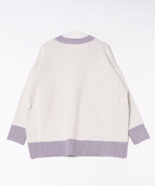 Merci ロゴ配色切替オーバーサイズニット（ニット/セーター）｜each