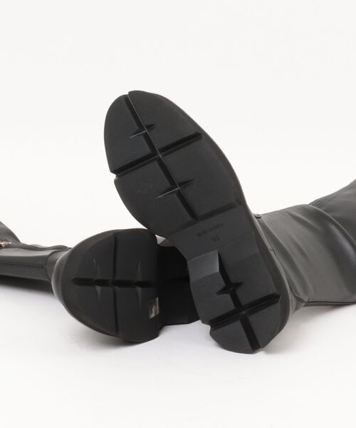 ANGELO BERVICATO(アンジェロベルビカート)の「【BERVICATO】ラウンドトウストレッチロングブーツ(E3206E)(ブーツ・レディース・ブラック・35/36/37/38)」の3枚目の写真