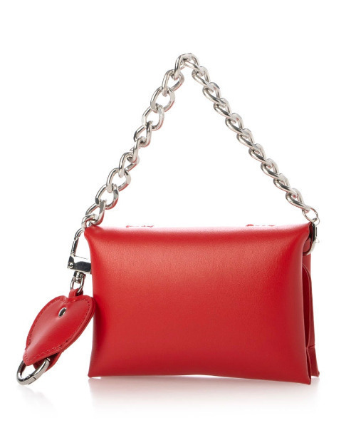 cache cache（カシュ カシュ）の「カシュカシュ cachecache / ハートマイクロチャームショルダー（ショルダーバッグ・レディース・シルバー/ブラック/レッド・FREE）」の10枚目の写真