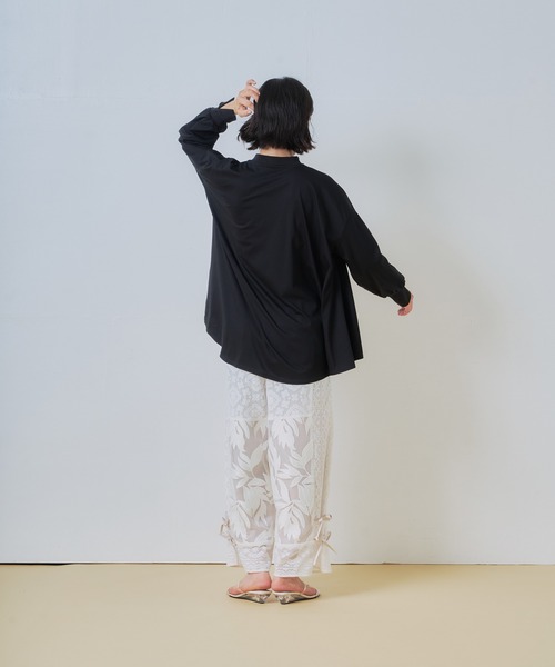 WHYTO.(ホワイト)の「「WHYTO. / ホワイト」レースコンビパンツ(その他パンツ・レディース・ブラック/オフホワイト・38/36)」の14枚目の写真