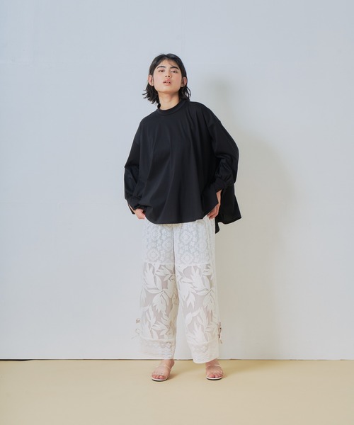 WHYTO.(ホワイト)の「「WHYTO. / ホワイト」レースコンビパンツ(その他パンツ・レディース・ブラック/オフホワイト・38/36)」の16枚目の写真