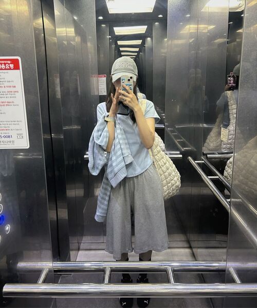 ROCKCAKE(ロックケーキ)の「カーブライン エッセンシャル トップ - ベビーブルー(Tシャツ/カットソー・レディース・その他・SMALL)」の6枚目の写真