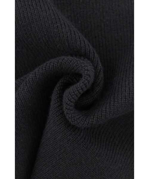 ALEXIA STAM（アリシアスタン）の「Square Hem Knit Top /スクエアヘムリブニットトップス（ニット/セーター・レディース・ブラック/アイボリー・FREE）」の18枚目の写真