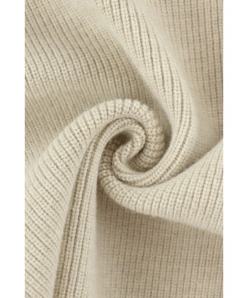 ALEXIA STAM（アリシアスタン）の「Square Hem Knit Top /スクエアヘムリブニットトップス（ニット/セーター・レディース・ブラック/アイボリー・FREE）」の14枚目の写真