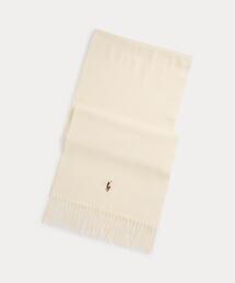 POLO RALPH LAUREN | フリンジ バージン ウール マフラー(マフラー)