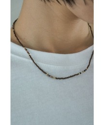 marjour | BROWN MIX BEADS NECKLACE(ネックレス)