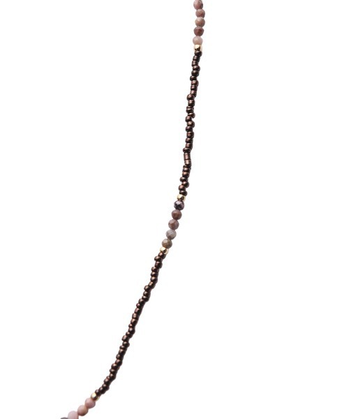 marjour（マージュール）の「BROWN MIX BEADS NECKLACE（ネックレス・レディース・ブラウン・FREE）」の7枚目の写真