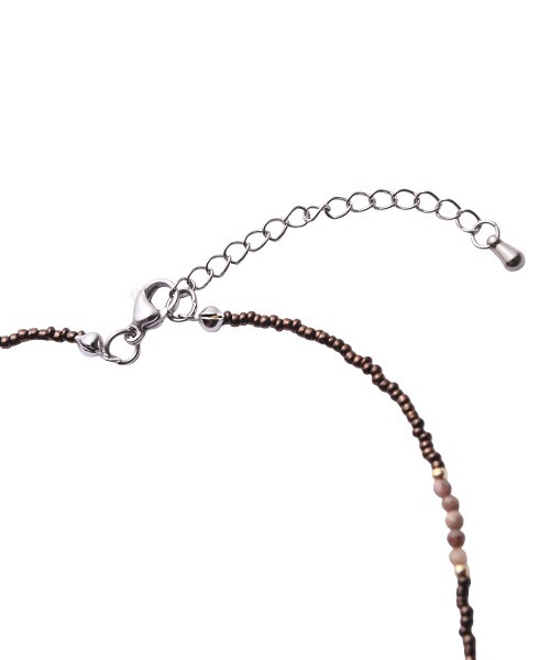 marjour（マージュール）の「BROWN MIX BEADS NECKLACE（ネックレス・レディース・ブラウン・FREE）」の8枚目の写真
