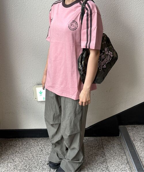 THE GREEN LAB（ザグリーンラボ）の「サッカーフットボール配色半袖Tシャツ[ホワイト-グリーン]（Tシャツ/カットソー・レディース・その他・SMALL/LARGE）」の4枚目の写真
