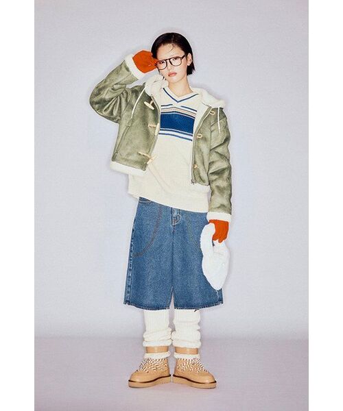 YOUHEE(ユヒ)の「YOUHEE FUR HEART MINI BAG IVORY(トートバッグ・レディース・その他・FREE)」の5枚目の写真