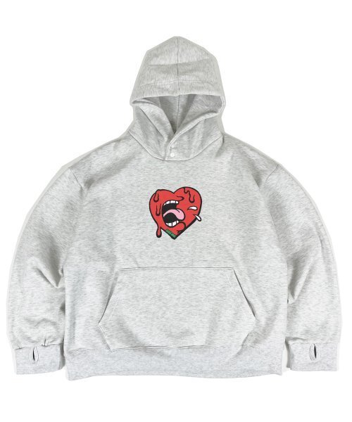 Warmer napping sweat hoodie — белый меланж