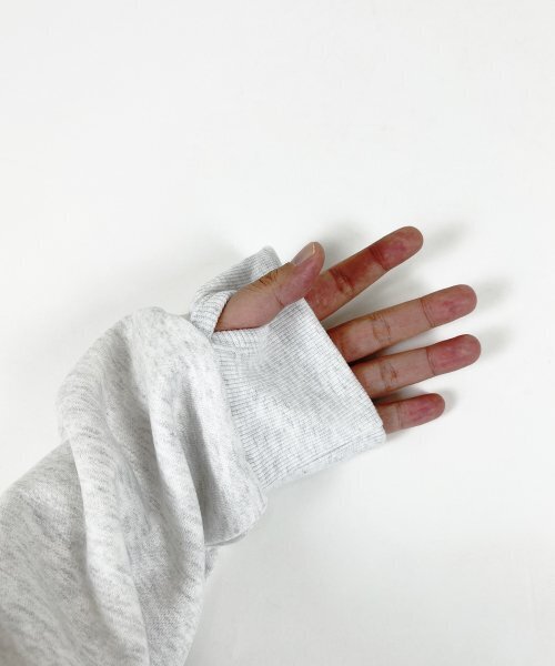 SK8ER ROCK(スケーターロック)の「Warmer napping sweat hoodie white melange(パーカー・レディース・その他・FREE)」の6枚目の写真