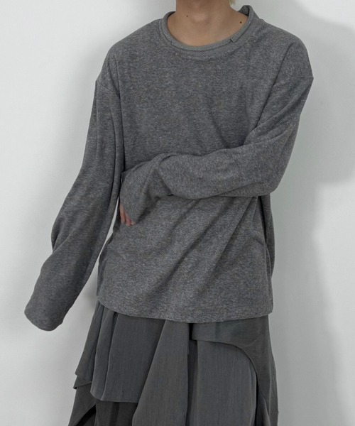 【Nerd out XU】light knit sweater / 【ナードアウトエックスユー】ライトニットセーター
