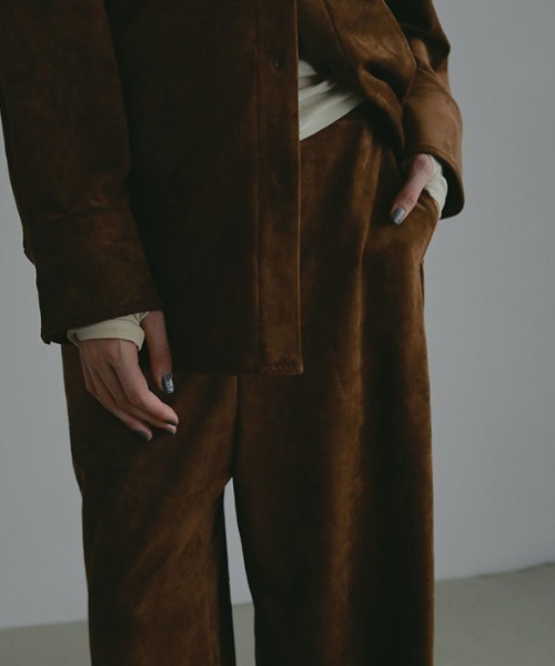 フェイクスウェードリラクシーパンツ（その他パンツ）｜ETRE TOKYO