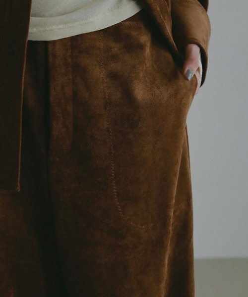 フェイクスウェードリラクシーパンツ（その他パンツ）｜ETRE TOKYO