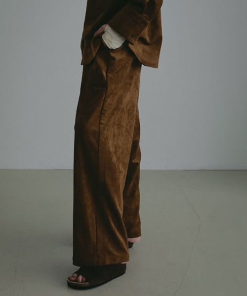 ETRE TOKYO(エトレトウキョウ)の「フェイクスウェードリラクシーパンツ(その他パンツ・レディース・キャメル/ダークブラウン・S/M)」の7枚目の写真