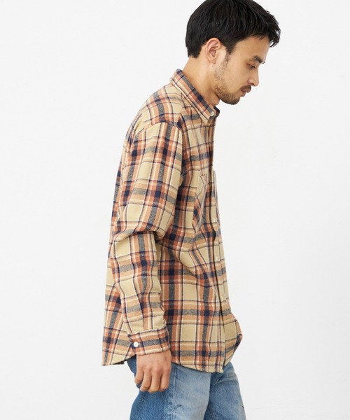 EDWIN(エドウィン)の「EDWIN エドウィン ワークシャツ チェック 長袖(シャツ/ブラウス・メンズ・オリーブ/ブラック/ホワイト/ベージュ・SMALL/MEDIUM/LARGE/X-LARGE)」の15枚目の写真