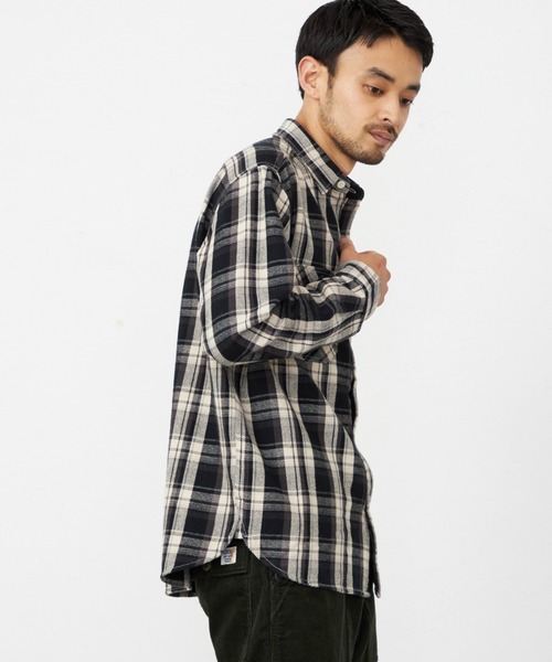 EDWIN(エドウィン)の「EDWIN エドウィン ワークシャツ チェック 長袖(シャツ/ブラウス・メンズ・オリーブ/ブラック/ホワイト/ベージュ・SMALL/MEDIUM/LARGE/X-LARGE)」の7枚目の写真