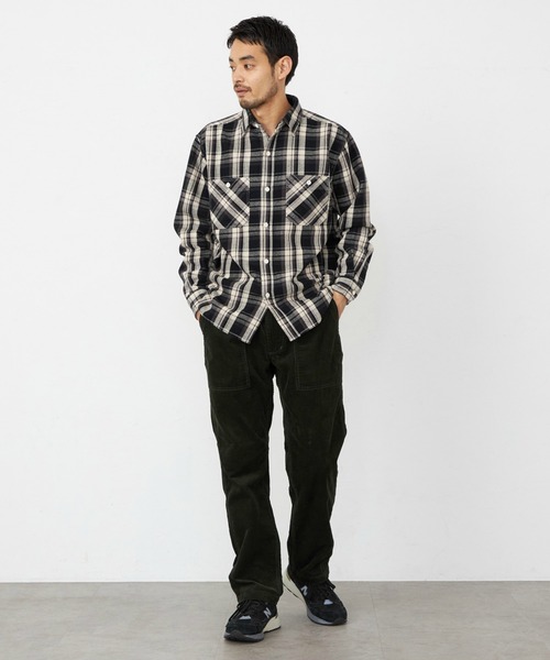 EDWIN(エドウィン)の「EDWIN エドウィン ワークシャツ チェック 長袖(シャツ/ブラウス・メンズ・オリーブ/ブラック/ホワイト/ベージュ・SMALL/MEDIUM/LARGE/X-LARGE)」の10枚目の写真