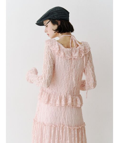 jouetie(ジュエティ)の「ラッフルフリルレースロングワンピース(ワンピース・レディース・オフホワイト/ピンク/ブラック・MEDIUM)」の21枚目の写真