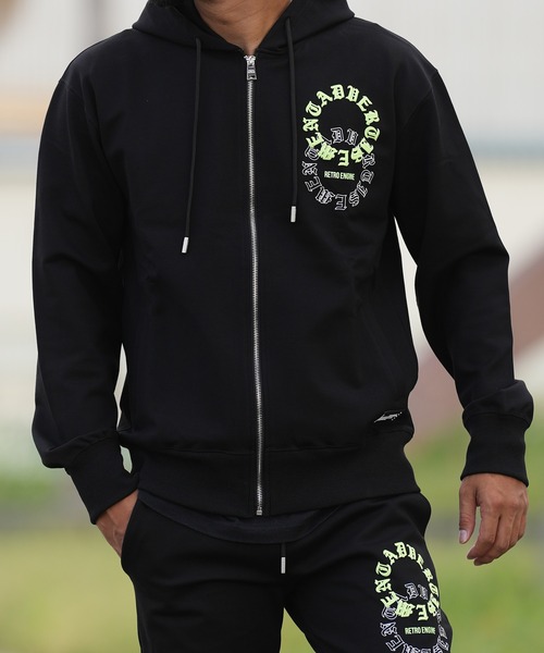 adamsJUGGLER（アダムスジャグラー）の「RTEG O.Eネオンフォームフーディー（パーカー・メンズ・ブラック/グレー・S/M/L/XL/XXL）」の18枚目の写真