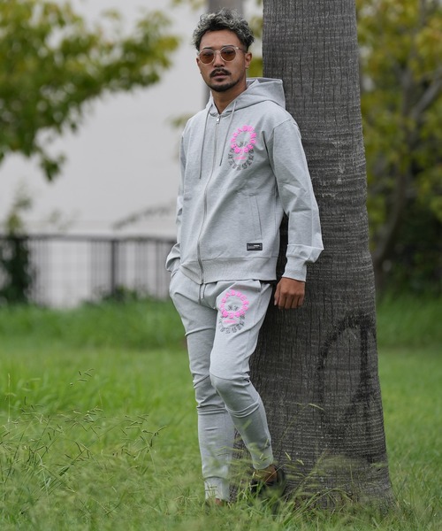 adamsJUGGLER（アダムスジャグラー）の「RTEG O.Eネオンフォームフーディー（パーカー・メンズ・ブラック/グレー・S/M/L/XL/XXL）」の4枚目の写真