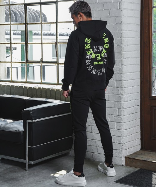 adamsJUGGLER（アダムスジャグラー）の「RTEG O.Eネオンフォームフーディー（パーカー・メンズ・ブラック/グレー・S/M/L/XL/XXL）」の9枚目の写真