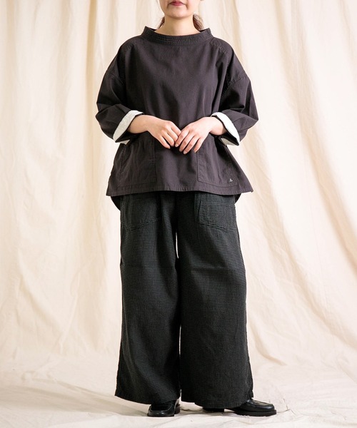 VINCENT J ヴィンテージ ファーマーズスモッグ Brocante / ブロカント] 20/16オックス ペシュールスモック | Domingo