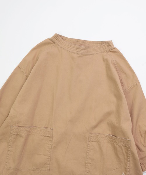 Brocante（ブロカント）の「[Brocante / ブロカント] 20/16オックス ペシュールスモック（シャツ/ブラウス・レディース・ベージュ/アイボリー/チャコールグレー・2）」の13枚目の写真