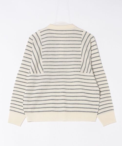 LA MARINE FRANCAISE（マリン フランセーズ）の「ボーダージャガードポロプルオーバー（ニット/セーター・レディース・オフホワイト/ネイビー・FREE）」の11枚目の写真