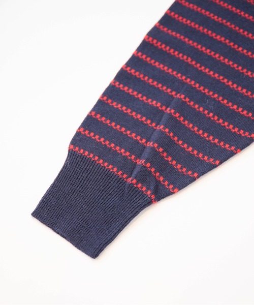 LA MARINE FRANCAISE（マリン フランセーズ）の「ボーダージャガードポロプルオーバー（ニット/セーター・レディース・オフホワイト/ネイビー・FREE）」の7枚目の写真