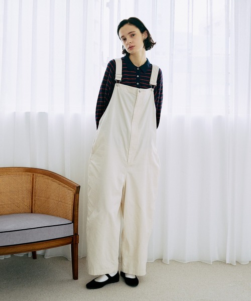 LA MARINE FRANCAISE（マリン フランセーズ）の「ボーダージャガードポロプルオーバー（ニット/セーター・レディース・オフホワイト/ネイビー・FREE）」の3枚目の写真