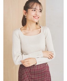 LUDIC PARK（ルディックパーク）の「スクエアネックニットプルオーバー（ニット/セーター）」