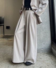 PAGEBOY | イージーケアタックワイドパンツ 【セットアップ対応】(デニムパンツ)