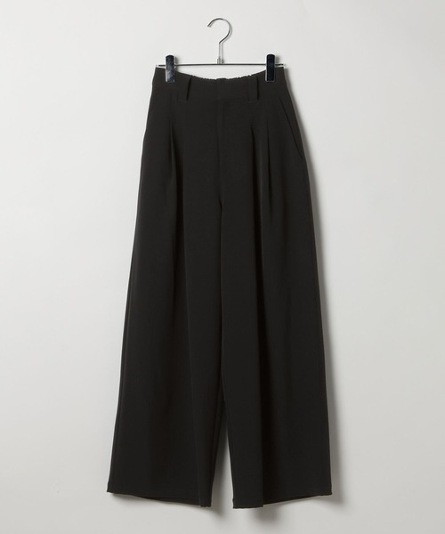 PAGEBOY(ページボーイ)の「イージーケアタックワイドパンツ 【セットアップ対応】(デニムパンツ・レディース・チャコールグレー/ブラック/グレイッシュベージュ・MEDIUM/SMALL)」の15枚目の写真