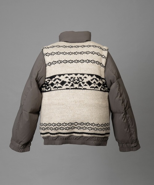 MAISON SPECIAL（メゾンスペシャル）の「《UNISEX》Knit-switched Prime-Over Down Jacket/ニットスイッチングプライムオーバーダウンブルゾン【MAISON SPECIAL/メゾンスペシャル】（ダウンジャケット/コート・メンズ・ブラック/グレイッシュベージュ・0/1/2）」の17枚目の写真