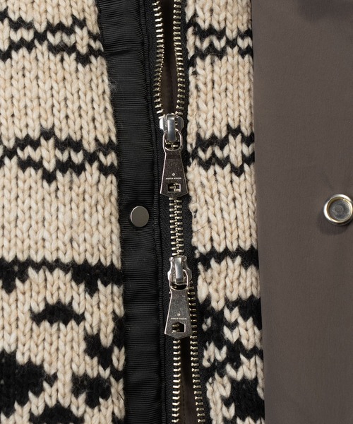 MAISON SPECIAL（メゾンスペシャル）の「《UNISEX》Knit-switched Prime-Over Down Jacket/ニットスイッチングプライムオーバーダウンブルゾン【MAISON SPECIAL/メゾンスペシャル】（ダウンジャケット/コート・メンズ・ブラック/グレイッシュベージュ・0/1/2）」の21枚目の写真